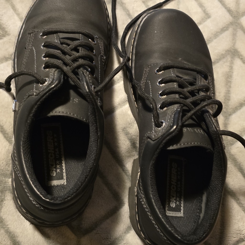 Skechers USA Parties Mate Black Flats Versatile Comfort